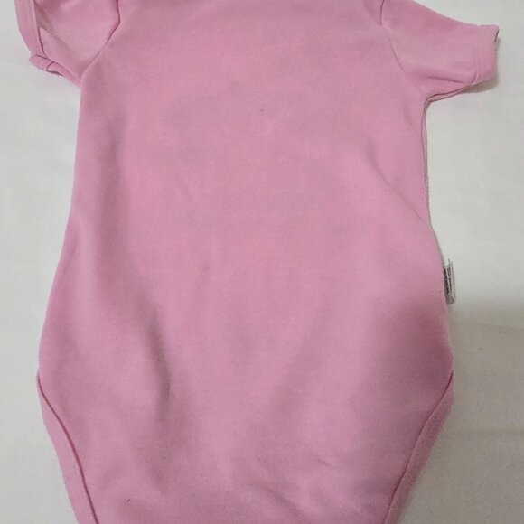 Pink Onepiece with blue Words, Size European 80 - Picture 4 of 6